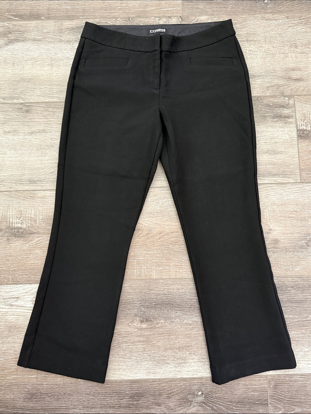 Express Black Tailored Cropped Dress Pants